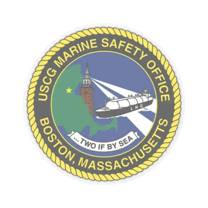 USCG MSO Boston Marine Safety Office (U.S. Coast Guard) STICKER Vinyl Kiss-Cut Decal 2 Inch Transparent - The Sticker Space