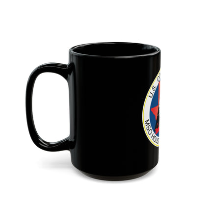 USCG MSO Houston Galveston (U.S. Coast Guard) Black Coffee Mug-The Sticker Space