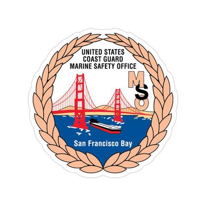 USCG MSO San Francisco Bay (U.S. Coast Guard) Transparent STICKER Die-Cut Vinyl Decal-5 Inch-The Sticker Space