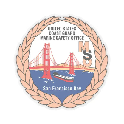 USCG MSO San Francisco Bay (U.S. Coast Guard) STICKER Vinyl Kiss-Cut Decal 2 Inch Transparent - The Sticker Space