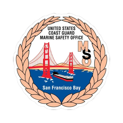USCG MSO San Francisco Bay (U.S. Coast Guard) STICKER Vinyl Kiss-Cut Decal 3 Inch White - The Sticker Space