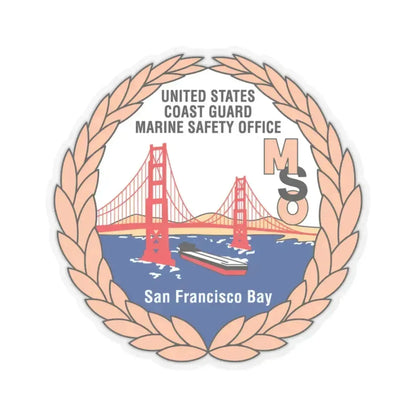 USCG MSO San Francisco Bay (U.S. Coast Guard) STICKER Vinyl Kiss-Cut Decal 6 Inch Transparent - The Sticker Space