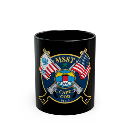 USCG MSST Cape Cod (U.S. Coast Guard) Black Coffee Mug-11oz-The Sticker Space
