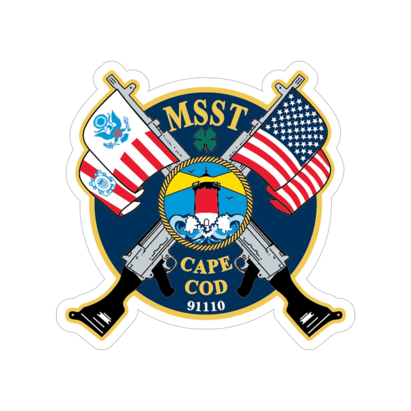USCG MSST Cape Cod (U.S. Coast Guard) Transparent STICKER Die-Cut Vinyl Decal-4 Inch-The Sticker Space