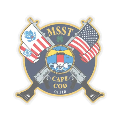 USCG MSST Cape Cod (U.S. Coast Guard) STICKER Vinyl Kiss-Cut Decal 2 Inch Transparent - The Sticker Space