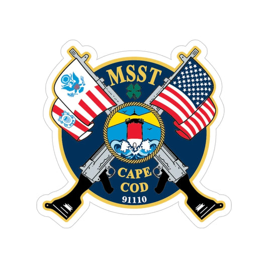 USCG MSST Cape Cod (U.S. Coast Guard) Transparent STICKER Die-Cut Vinyl Decal 6 Inch - The Sticker Space