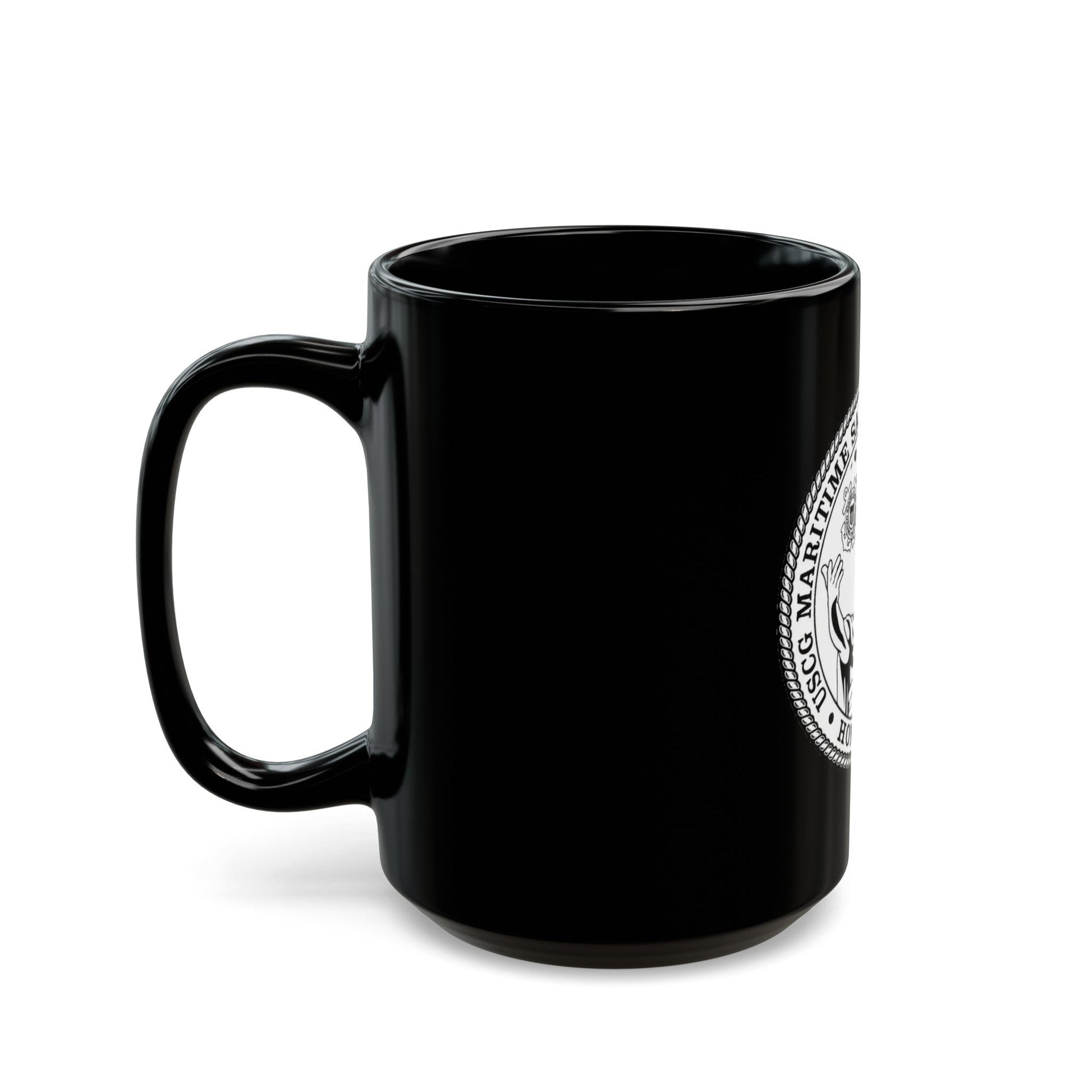 USCG MSST Honolulu (U.S. Coast Guard) Black Coffee Mug-The Sticker Space