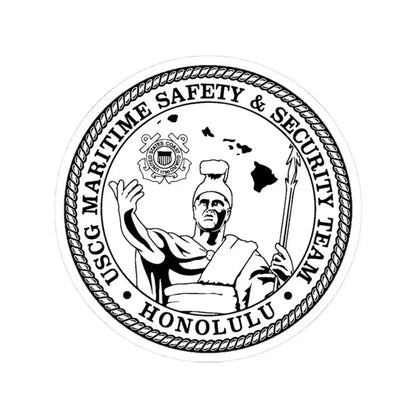 USCG MSST Honolulu (U.S. Coast Guard) STICKER Vinyl Kiss-Cut Decal 3 Inch White - The Sticker Space