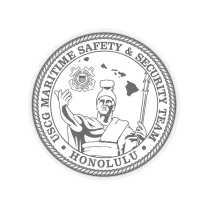 USCG MSST Honolulu (U.S. Coast Guard) STICKER Vinyl Kiss-Cut Decal 4 Inch Transparent - The Sticker Space