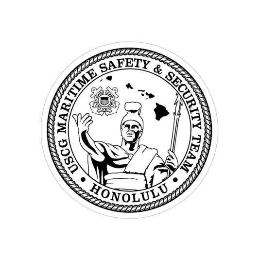 USCG MSST Honolulu (U.S. Coast Guard) Transparent STICKER Die-Cut Vinyl Decal 6 Inch - The Sticker Space