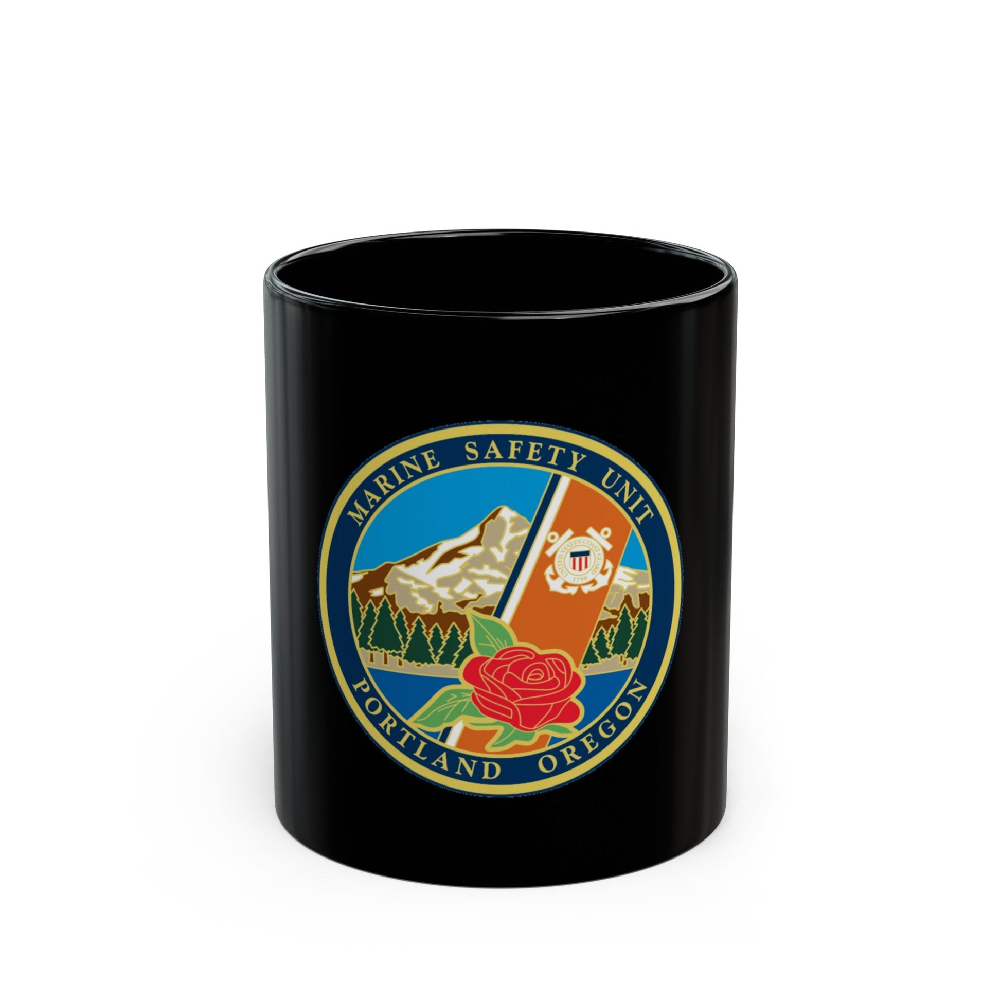 USCG MSU Portland (U.S. Coast Guard) Black Coffee Mug-11oz-The Sticker Space