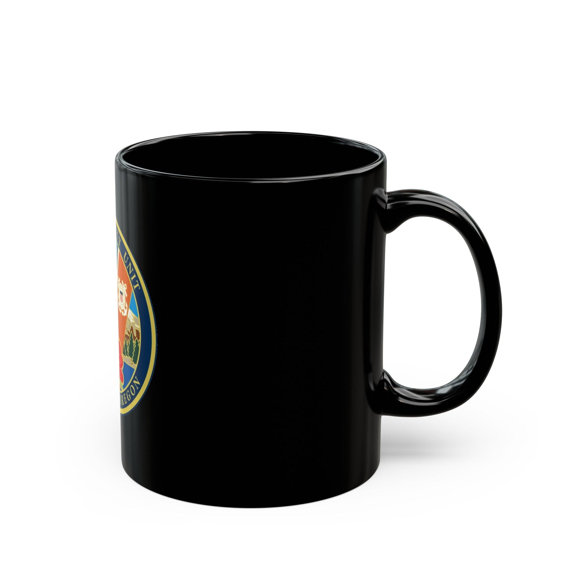 USCG MSU Portland (U.S. Coast Guard) Black Coffee Mug-The Sticker Space