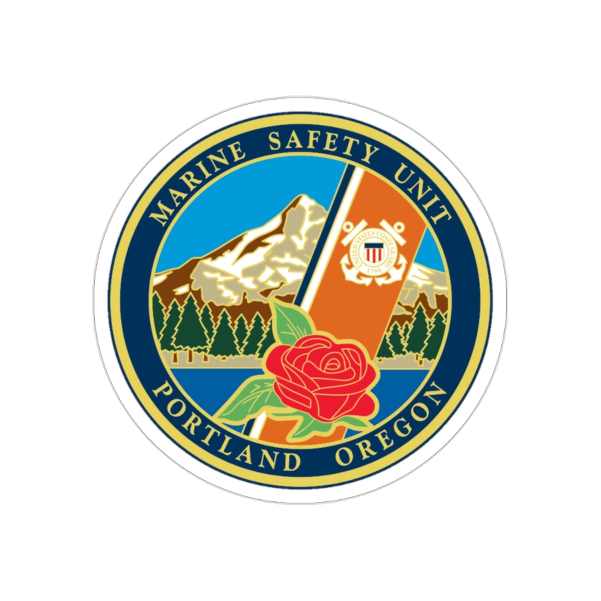 USCG MSU Portland (U.S. Coast Guard) STICKER Vinyl Die-Cut Decal-2 Inch-The Sticker Space