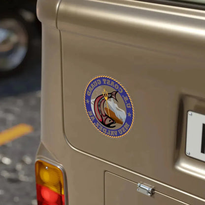 USCG MSU Valdez AK (U.S. Coast Guard) REVERSE PRINT Transparent Die-Cut STICKER - The Sticker Space