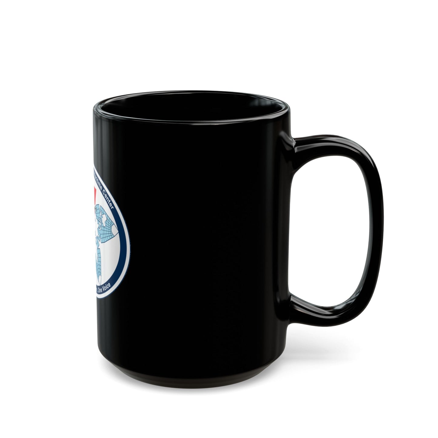 USCG National Matitime Center (U.S. Coast Guard) Black Coffee Mug-The Sticker Space