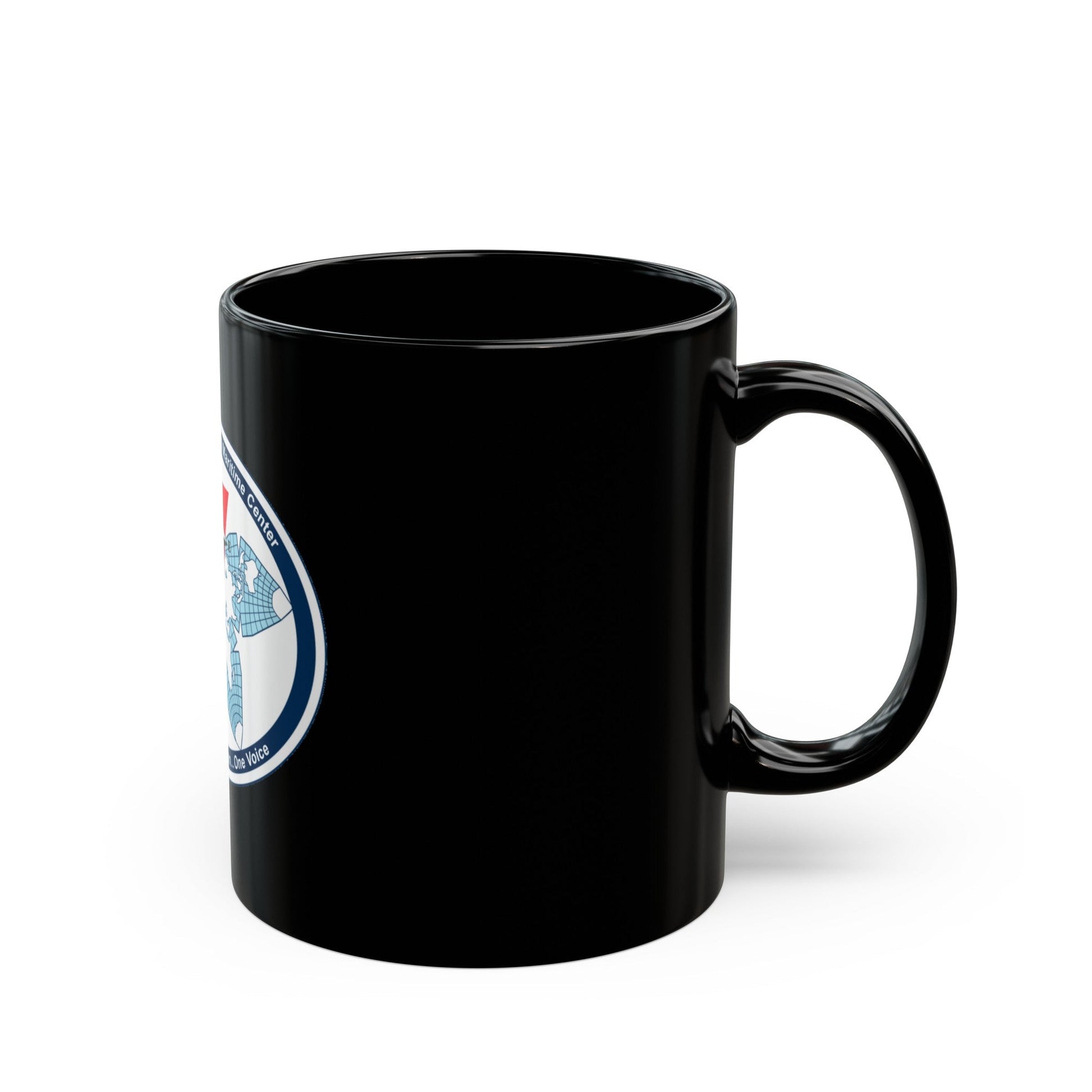 USCG National Matitime Center (U.S. Coast Guard) Black Coffee Mug-The Sticker Space