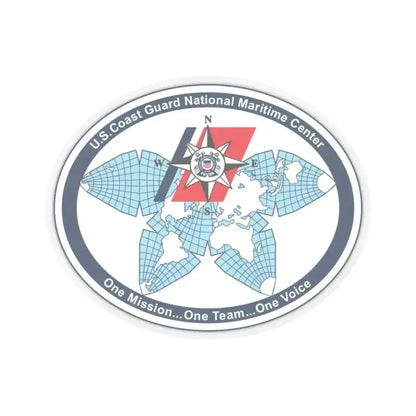 USCG National Matitime Center (U.S. Coast Guard) STICKER Vinyl Kiss-Cut Decal 3 Inch Transparent - The Sticker Space