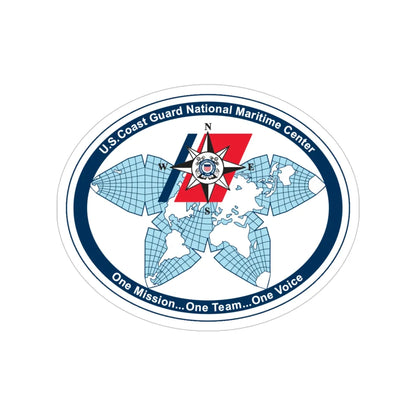 USCG National Matitime Center (U.S. Coast Guard) Transparent STICKER Die-Cut Vinyl Decal 4 Inch - The Sticker Space