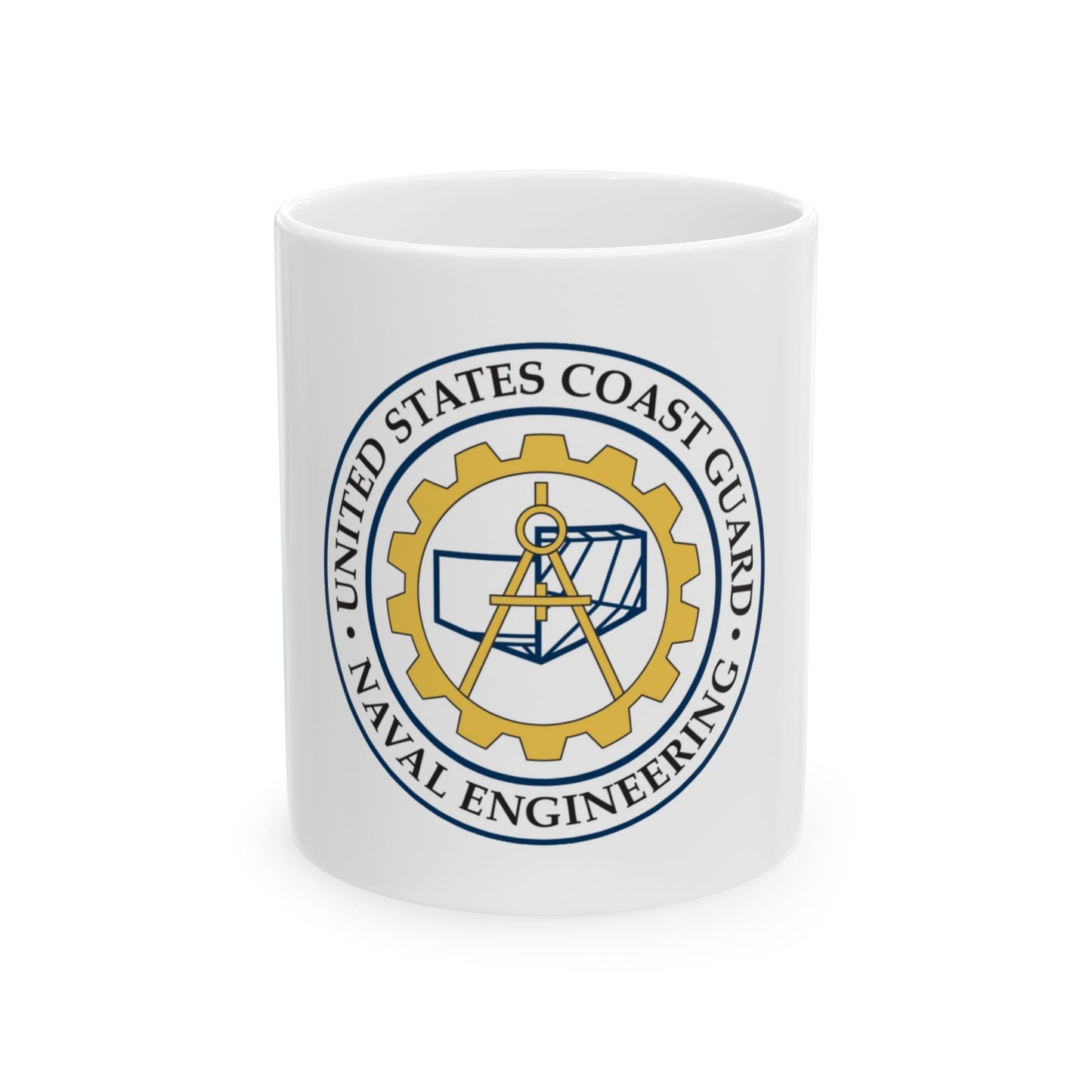 USCG Naval Engineering (U.S. Coast Guard) White Coffee Mug