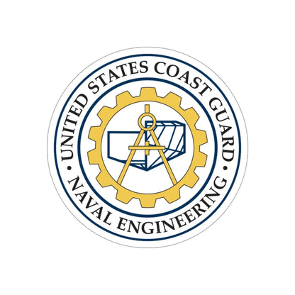 USCG Naval Engineering (U.S. Coast Guard) STICKER Vinyl Die-Cut Decal 3 Inch - The Sticker Space