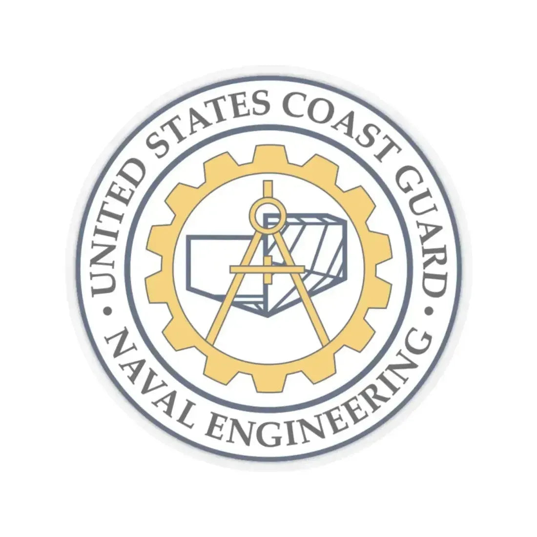 USCG Naval Engineering (U.S. Coast Guard) STICKER Vinyl Kiss-Cut Decal - The Sticker Space