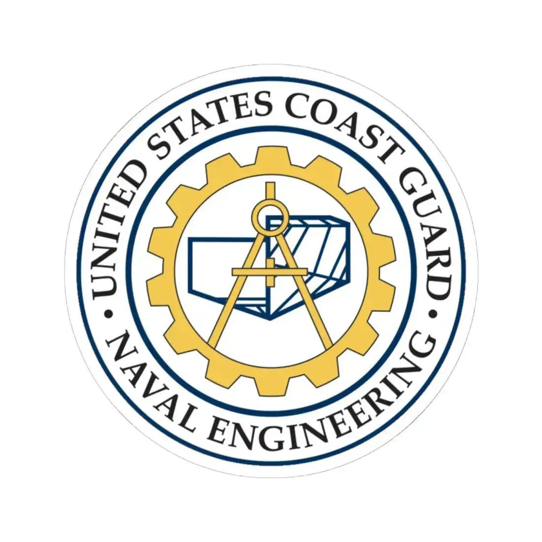 USCG Naval Engineering (U.S. Coast Guard) STICKER Vinyl Kiss-Cut Decal - The Sticker Space