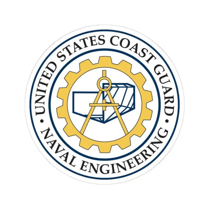 USCG Naval Engineering (U.S. Coast Guard) STICKER Vinyl Kiss-Cut Decal - The Sticker Space