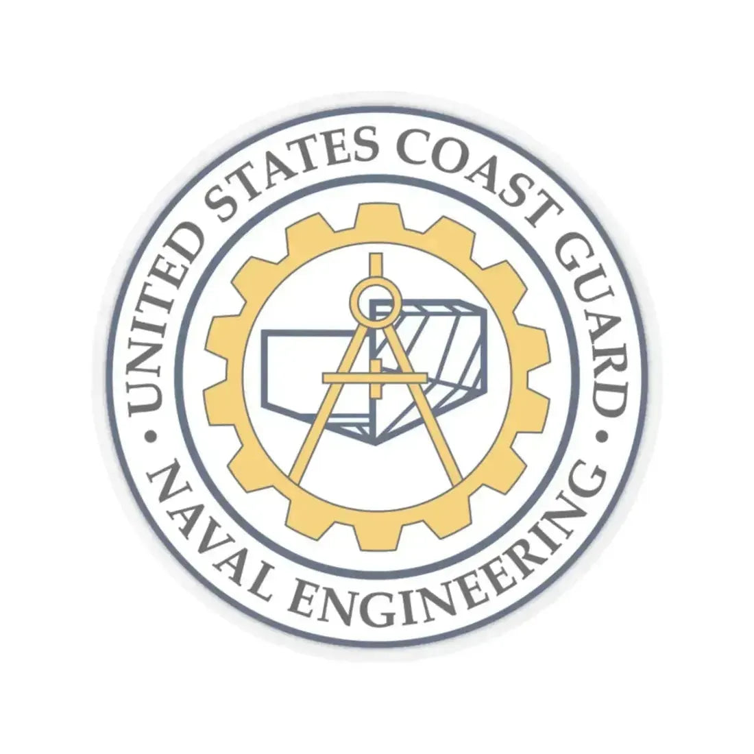 USCG Naval Engineering (U.S. Coast Guard) STICKER Vinyl Kiss-Cut Decal - The Sticker Space