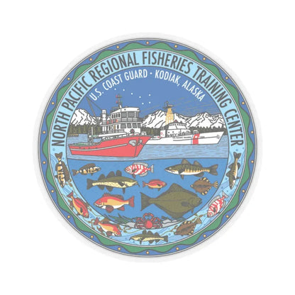USCG NPRFTC Kodiak Alaska 2005 (U.S. Coast Guard) STICKER Vinyl Kiss-Cut Decal 4 Inch Transparent - The Sticker Space