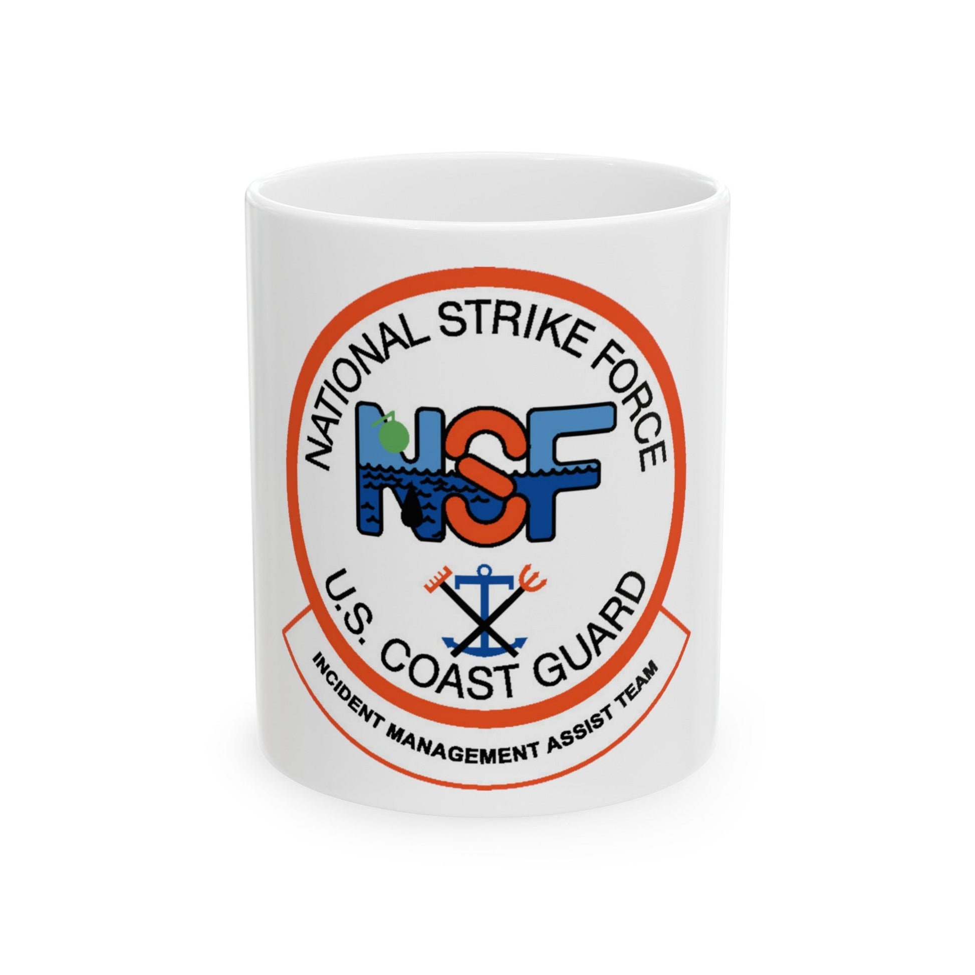 USCG NSF Incident Management Assist Team (U.S. Coast Guard) White Coffee Mug-11oz-The Sticker Space