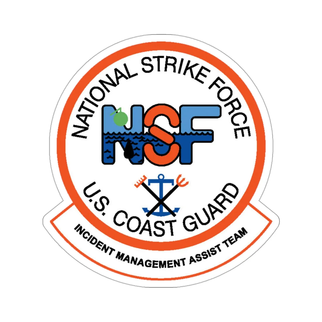 USCG NSF Incident Management Assist Team (U.S. Coast Guard) STICKER Vinyl Die-Cut Decal 3 Inch - The Sticker Space