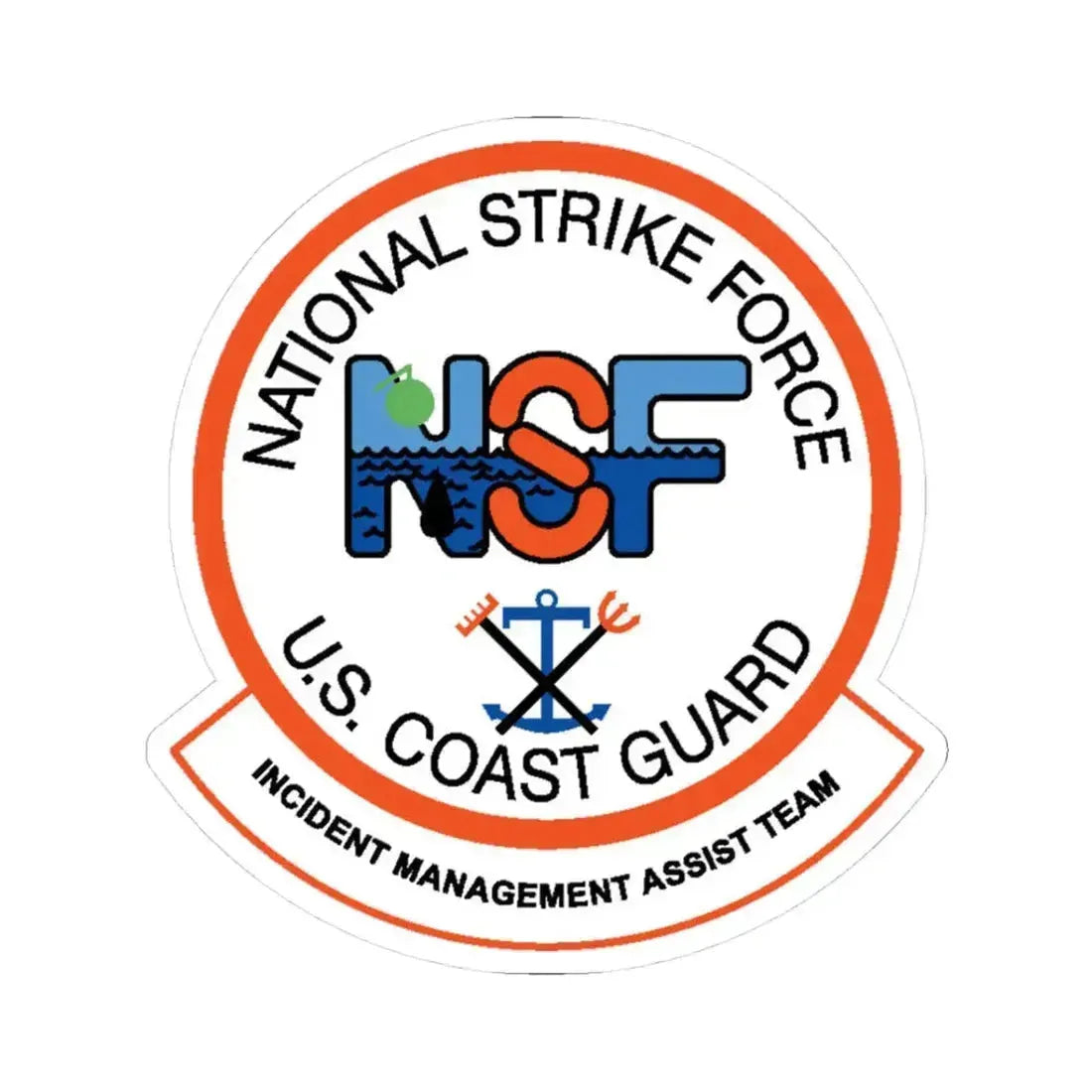 USCG NSF Incident Management Assist Team (U.S. Coast Guard) STICKER Vinyl Kiss-Cut Decal 3 Inch White - The Sticker Space
