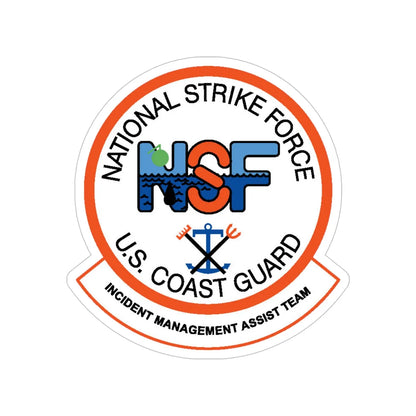 USCG NSF Incident Management Assist Team (U.S. Coast Guard) Transparent STICKER Die-Cut Vinyl Decal 5 Inch - The Sticker Space