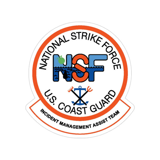 USCG NSF Incident Management Assist Team (U.S. Coast Guard) Transparent STICKER Die-Cut Vinyl Decal 6 Inch - The Sticker Space