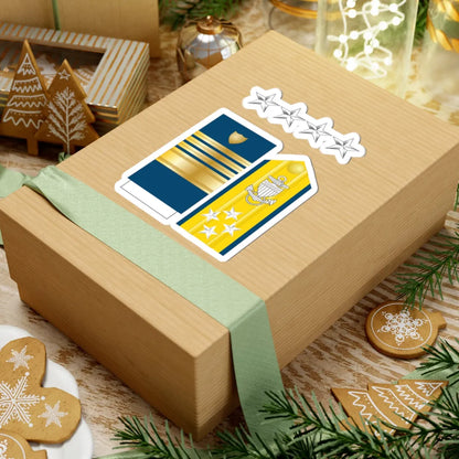 USCG O 10 insignia (United States) (Military Rank) STICKER Vinyl Kiss-Cut Decal - The Sticker Space