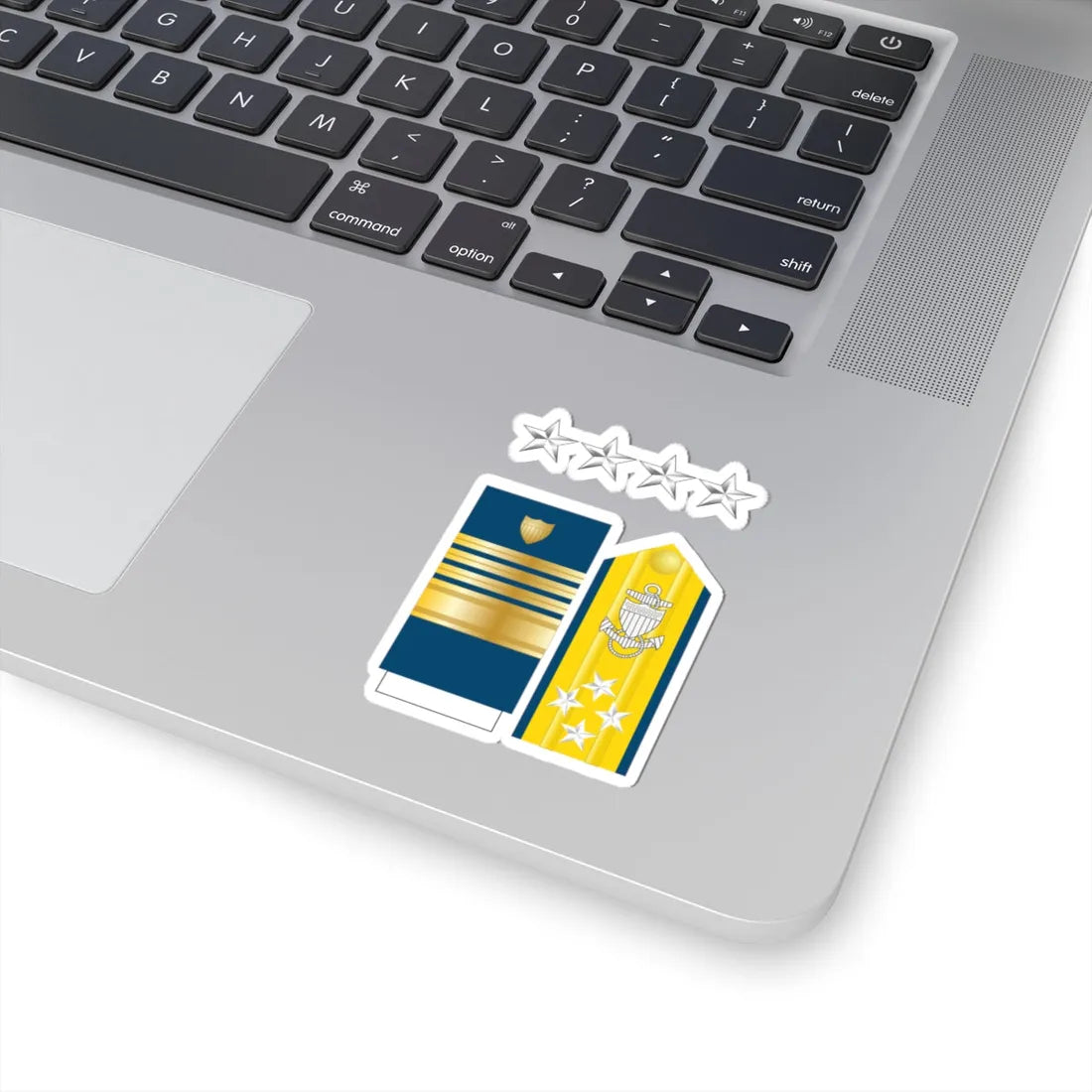 USCG O 10 insignia (United States) (Military Rank) STICKER Vinyl Kiss-Cut Decal - The Sticker Space