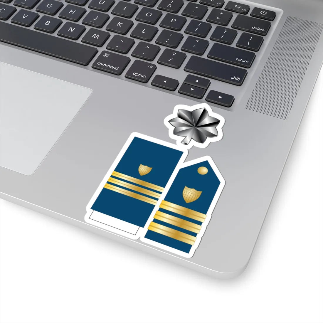 USCG O 5 insignia (United States) (Military Rank) STICKER Vinyl Kiss-Cut Decal - The Sticker Space