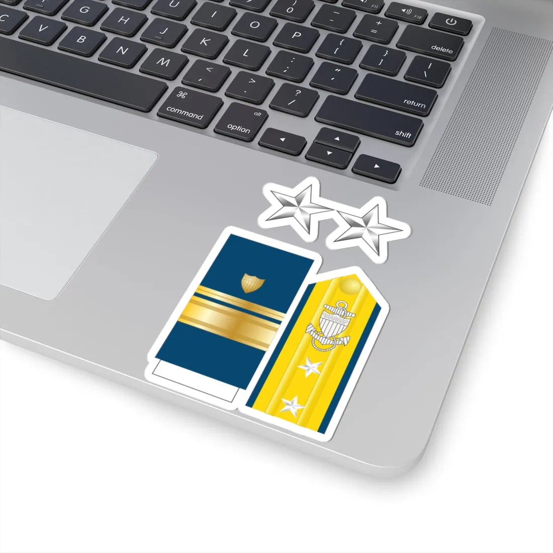 USCG O 8 insignia (United States) (Military Rank) STICKER Vinyl Kiss-Cut Decal - The Sticker Space