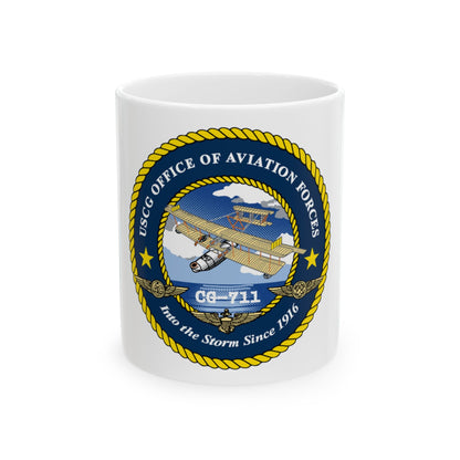 USCG OFFICE OF AVIATION FORCES CG 711 (U.S. Coast Guard) White Coffee Mug