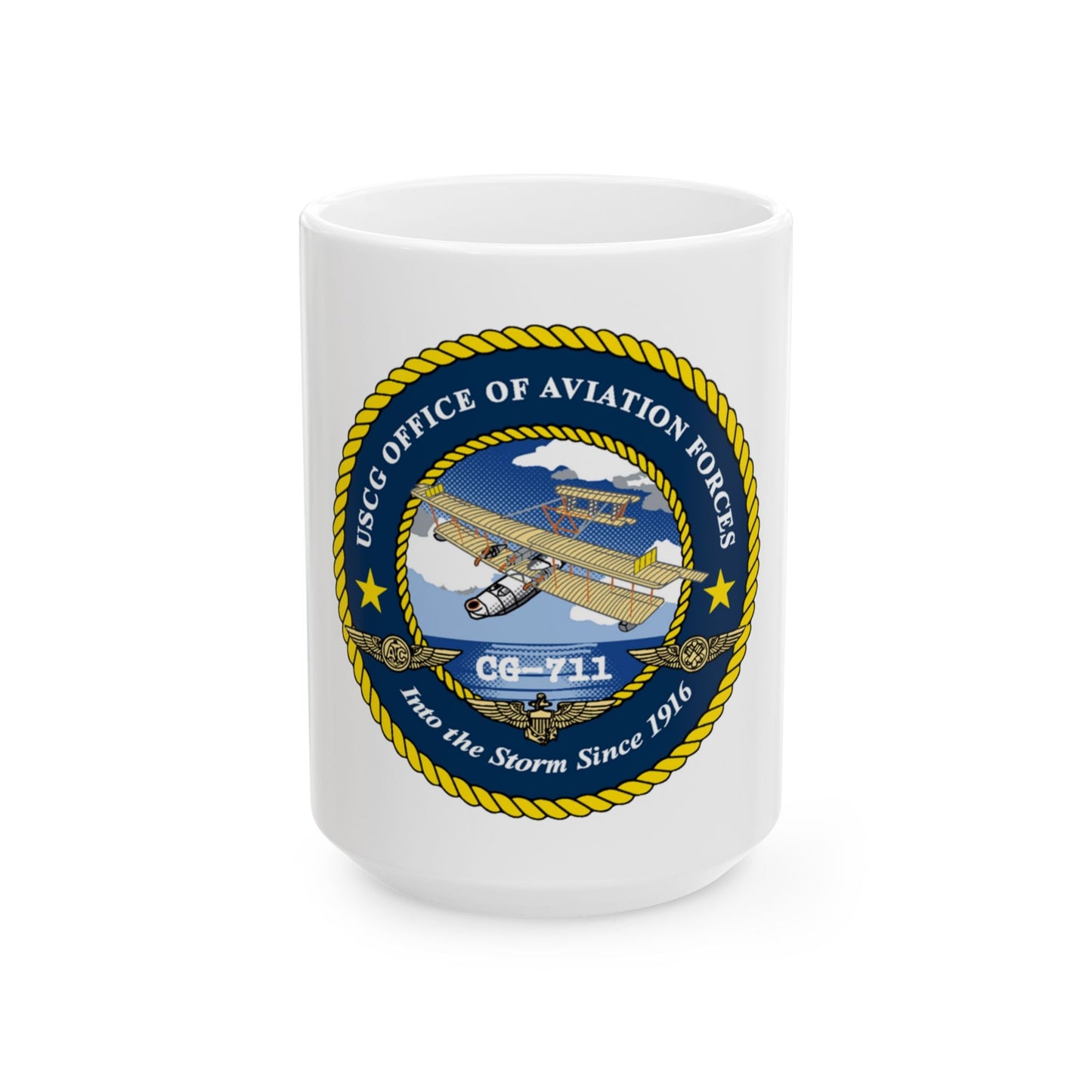 USCG OFFICE OF AVIATION FORCES CG 711 (U.S. Coast Guard) White Coffee Mug