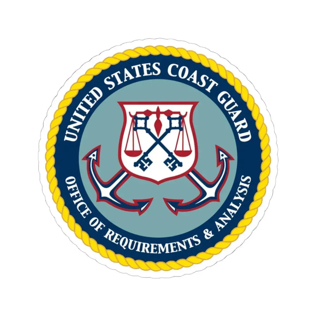 USCG Office of Requirements & Analysis (U.S. Coast Guard) STICKER Vinyl Kiss-Cut Decal - The Sticker Space