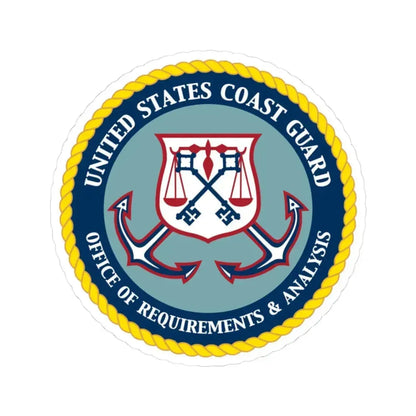 USCG Office of Requirements & Analysis (U.S. Coast Guard) STICKER Vinyl Kiss-Cut Decal - The Sticker Space