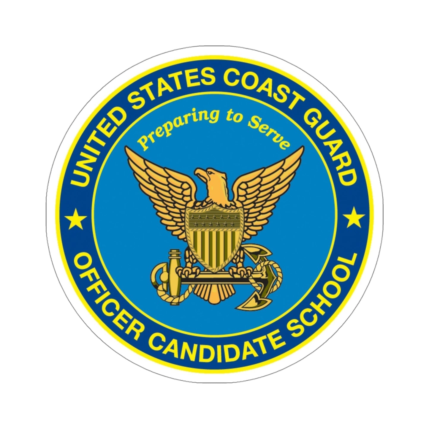 USCG Officer Candidate School (U.S. Coast Guard) STICKER Vinyl Die-Cut Decal-4 Inch-The Sticker Space