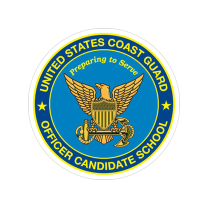 USCG Officer Candidate School (U.S. Coast Guard) Transparent STICKER Die-Cut Vinyl Decal-3 Inch-The Sticker Space