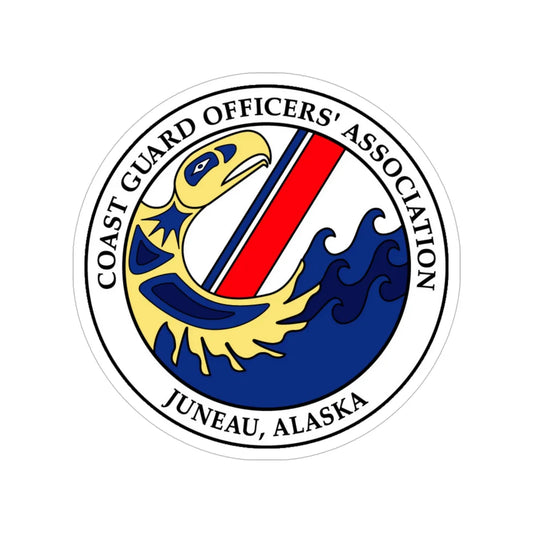 USCG Officers (U.S. Coast Guard) Transparent STICKER Die-Cut Vinyl Decal 6 Inch - The Sticker Space