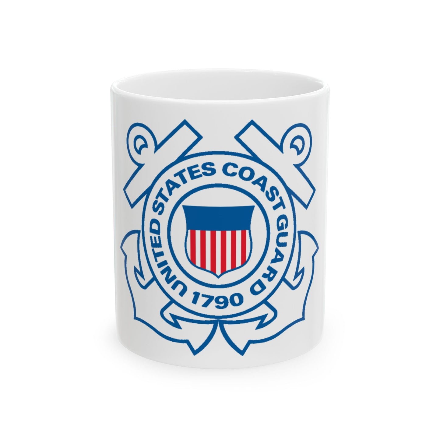 USCG Official Emblem (U.S. Coast Guard) White Coffee Mug