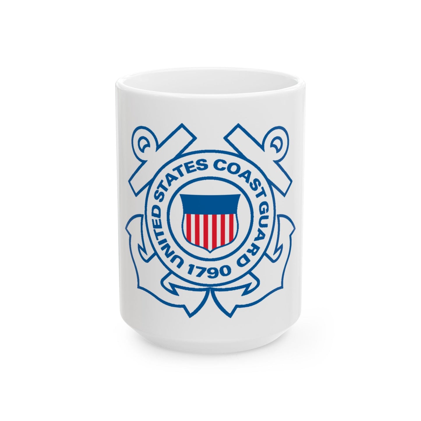 USCG Official Emblem (U.S. Coast Guard) White Coffee Mug