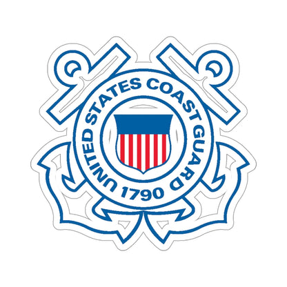 USCG Official Emblem (U.S. Coast Guard) STICKER Vinyl Die-Cut Decal 4 Inch - The Sticker Space