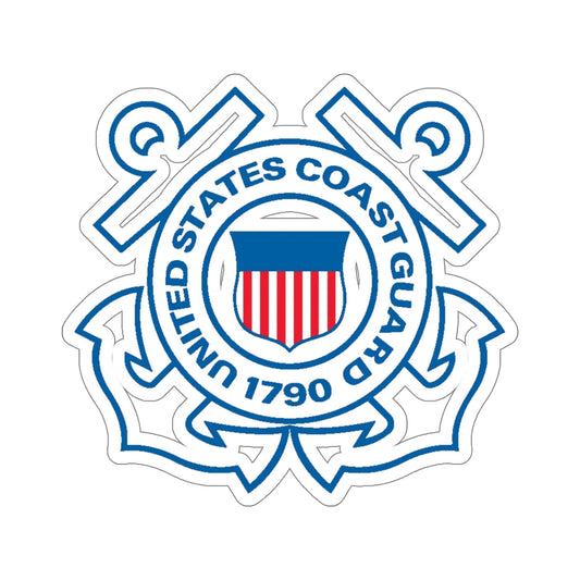 USCG Official Emblem (U.S. Coast Guard) STICKER Vinyl Die-Cut Decal 6 Inch - The Sticker Space