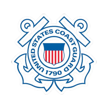 USCG Official Emblem (U.S. Coast Guard) STICKER Vinyl Kiss-Cut Decal 2 Inch White - The Sticker Space